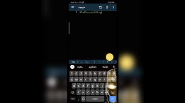 hello world in python | python learning with mobile phone | getting started