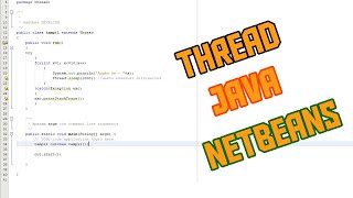 Video Pembelajaran Penggunaan Thread Pada Pengulangan Java di netbeans