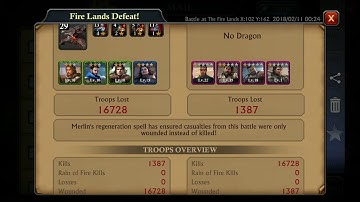 Gathering with war last 15 minutes - Firelands - King of Avalon KOA