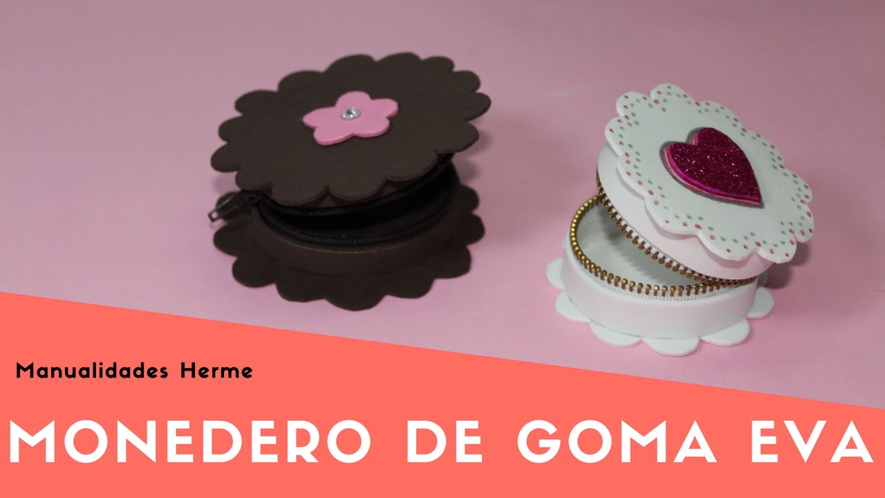 Monedero de goma Eva o foami