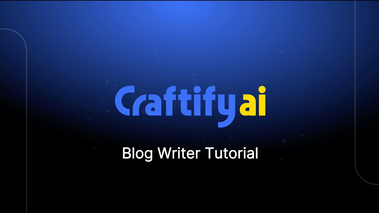 New Blog Writer Tutorial - YouTube