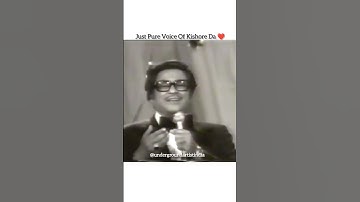 Thumbnail of Pure voice of Kishore da❤️ Live old is gold #kishorekumar #music #hearttouching #memories#childhood