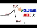 Find angle X | Learn how to Solve this Geometry problem Quickly