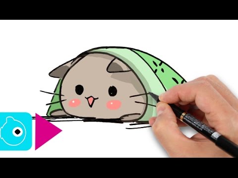 Dessiner Un Chat Facilement 3 Dessiner Un Chat Kawaii Sous Une Couette Dessin Facile