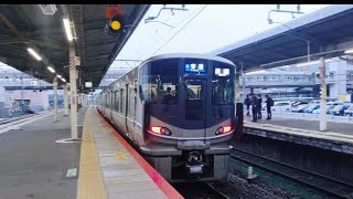 JR西日本 225系100番台 L3編成 普通 米原行き 朝ラッシュの6両編成 膳所駅 20221121