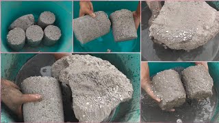 Asmr | Reused cement white stones dry + water 💦 crumbling sleepaid asasmr