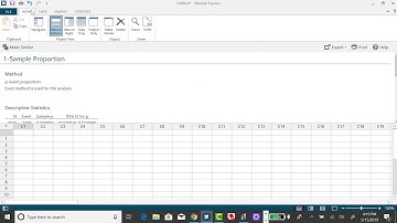 Minitab Express: Confidence Interval for Proportion