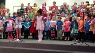 Zoey's kindergarten spring concert