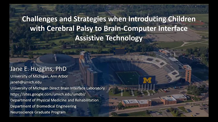 Dr Jane Huggins, PhD University of Michigan