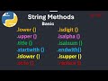 py1@7 String Methods Basic