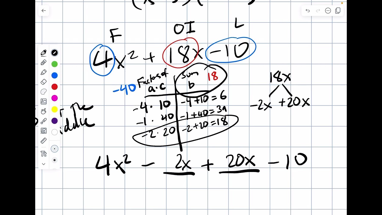 Module 10: Factoring Trinomials (Split the Middle)