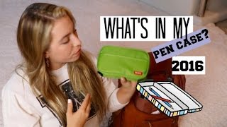 BACK TO SCHOOL: What's in my pen case? 2016