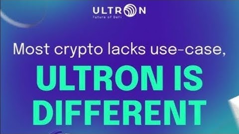 BECOME A BILLIONAIRE WITH ULTRON BLOCKCHAIN