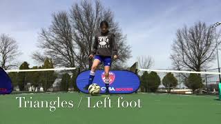 Ball Mastery - Triangles / Left foot