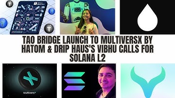 #366 : Tao Bridge Launch to MultiversX by Hatom & Drip Haus