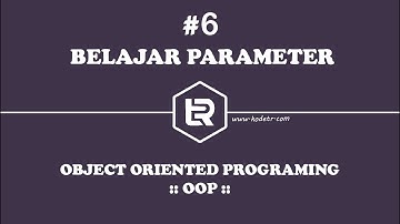 Belajar PARAMETER Pada Pemrograman Java Berorientasi Objek (PBO/OOP) / Part #6