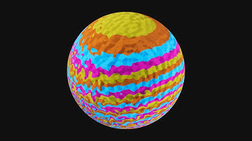 Ball with patterns done in Blender - 4K HDR