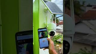 cctv dari eyesec yg sudah tidak menggunakan listrik wifi dan juga sim card