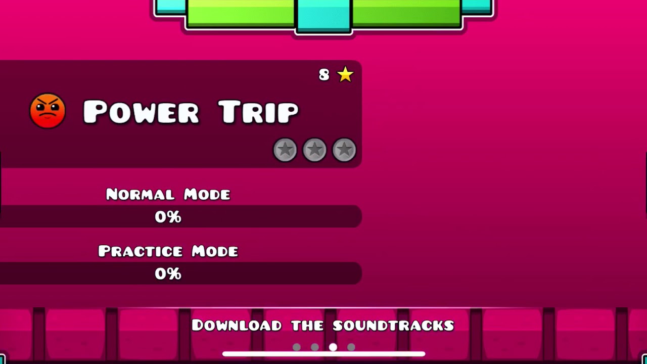 Geo dash subzero power trip YouTube