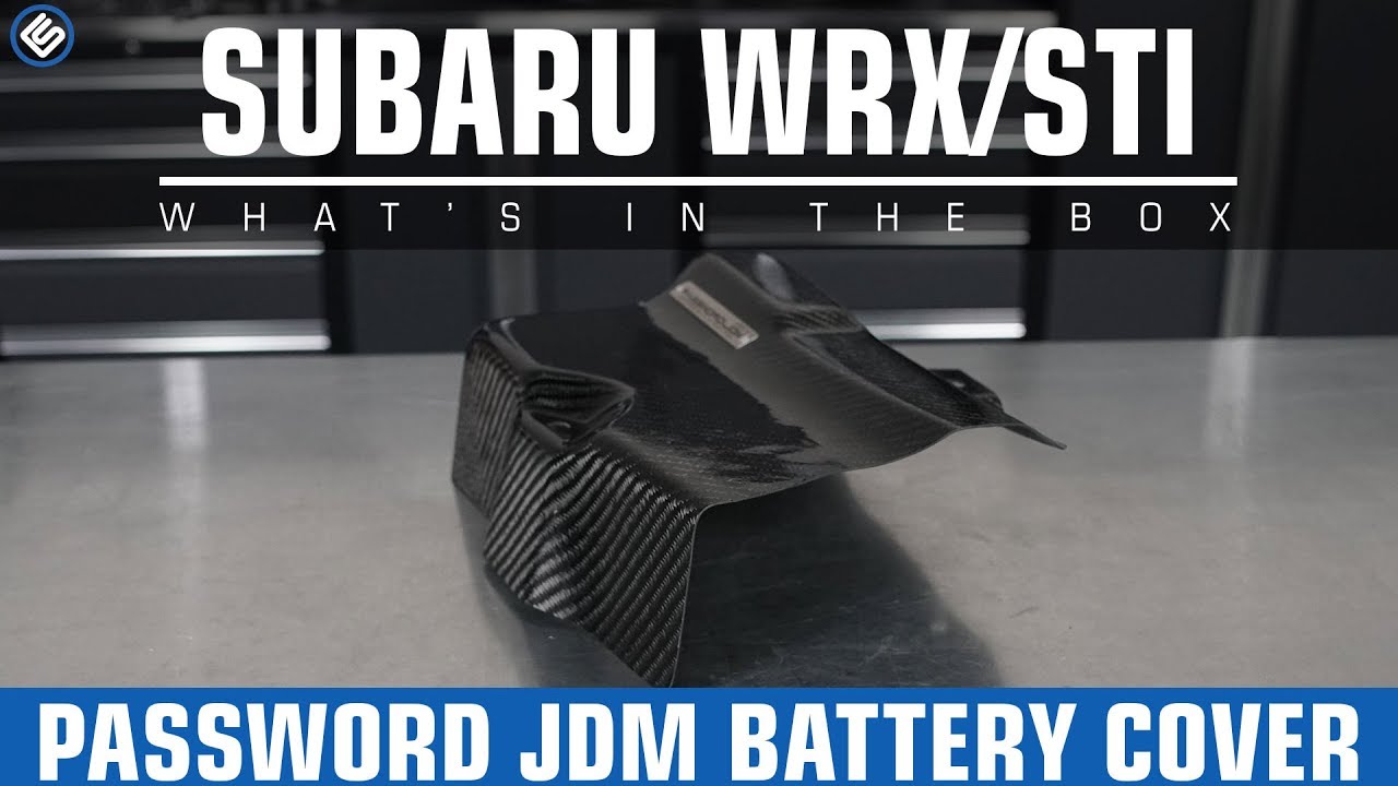 Password JDM Carbon Fiber Battery Cover - Subaru WRX/STI 2008+