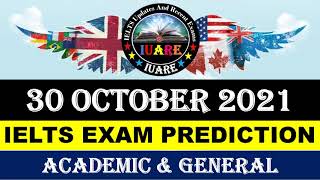 30 October 2021 IELTS Exam Prediction | 30 october 2021 ielts exam prediction| IDP & British Council