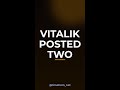 Vitalik Posted Two Essays This Week — Which One Breaks Crypto? #Shorts