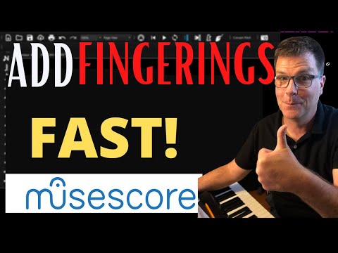 How to learn in Musescore correctly and efficiently add fingering to your part!