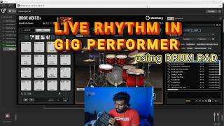  Performance Rhythm Playing In Gig Performer  Midi Drum Pad  gigperformertamil 