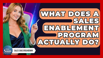 What Does A Sales Enablement Program Actually Do? - Sales Saas Breakdown