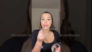 Random mukbang in the middle #mukbang  #grwm #getreadywithme #makeup #scary #makeuproutine
