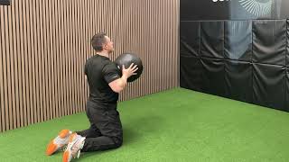 Tall Kneeling Medicine Ball Chest Pass (Non-Countermovement)