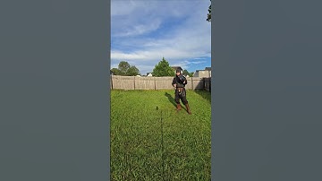 High guard to vertical cut with a shamshir #shamshir