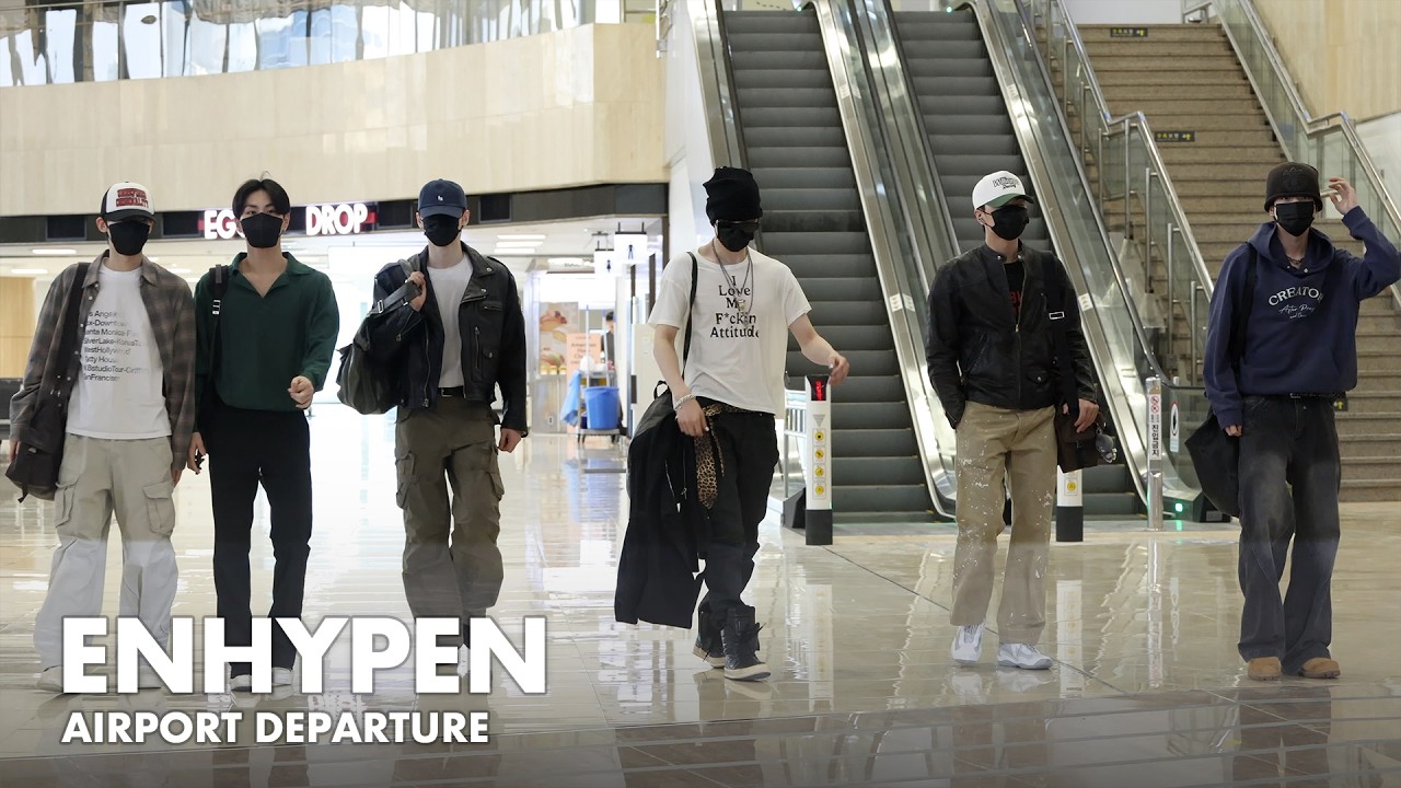 ENHYPEN Spotted Departing from Gimpo Airport on International Schedule