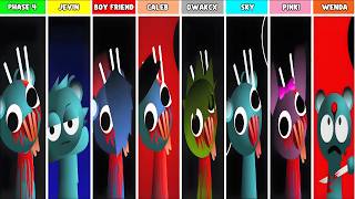 Phase 4 But Everyone Is Jevin Boyfriend Vs Clukr Vs Owakcx Vs Sky Vs Pinki Wenda Incredibox Sprunki