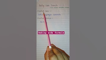 Baking soda chemical formula | chemistry | chemical formulas | rasaynik sutra