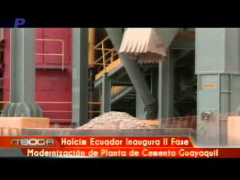 Holcim Ecuador inauguró II Fase modernización de planta de cemento Guayaquil