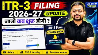 ITR 3 Filing 2026-27 Update | ITR3 e filing 2026-27 | itr 3 filing online 2026-27