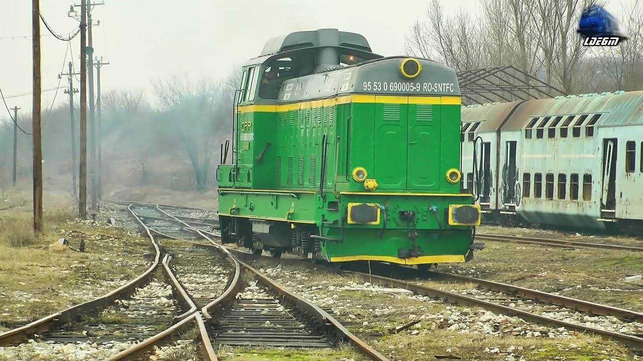 LDE1250 69-0005-9 la Manevră/Shunting in Gara Oravița Station  - 14 February 2019