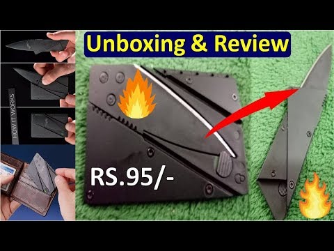 Credit Card Knife Unboxing and First Look - Best Budget Credit Card Foldable Knife???.YU Technical