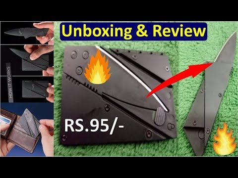 Credit Card Knife Unboxing And First Look - Best Budget Credit Card Foldable Knife???.YU Technical