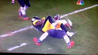 Chicago Bears vs Pittsburgh Steelers 9/22/13 Lance Briggs#55 Monster Tackle