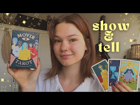 ASMR my favorite tarot deck show & tell (whispers, tapping, tracing, spiritual chat)