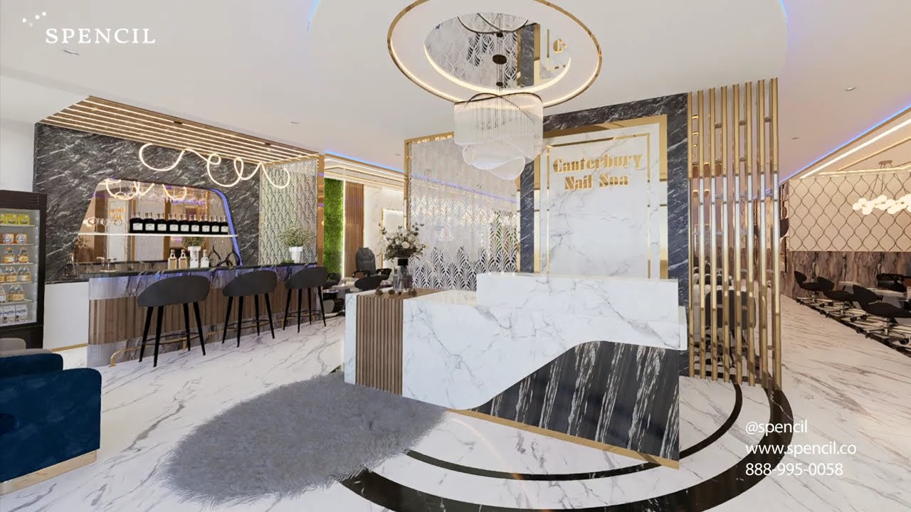 Modern Nail Salon Design by Spencil | Transforming Spaces with Elegance