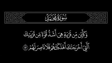 سورة محمد الآية 13