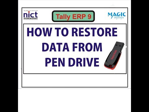 how-to-restore-and-backup-data-from-pen-drive-and-other-drive-||-hindi-tutorial-||-nict