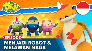 Didi, Nana, Jojo Berubah Menjadi Robot dan Melawan Naga |  Lagu Anak Indonesia