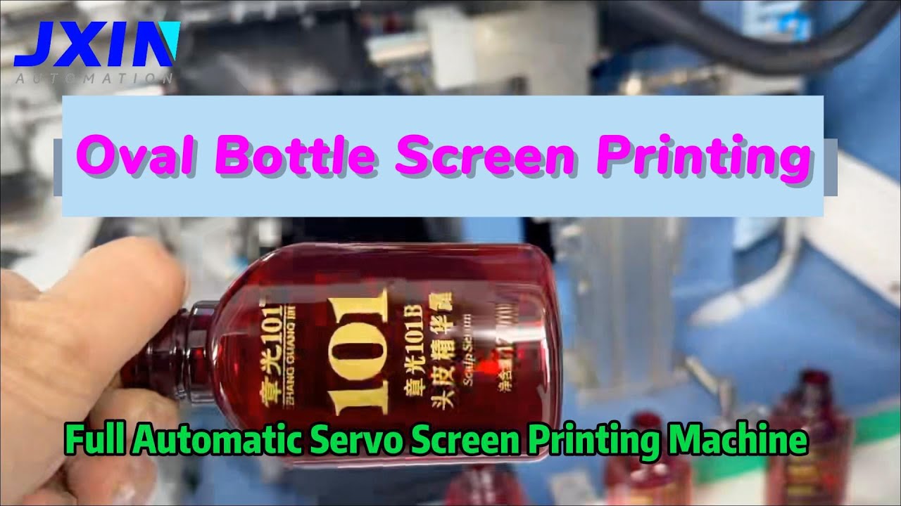 Full Automatic Screen Printing Machine for Plastic Oval Bottle