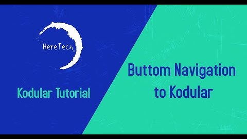 Buttom Navigation to Kodular