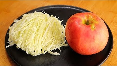 양배추와 사과를 이렇게 드세요! 간단하고 속편한 아침식사 4가지👍💯