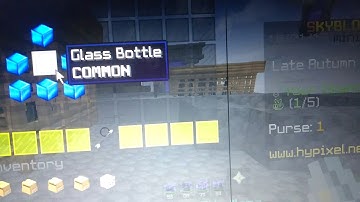 crafting a Titanic Xp Bottle in Hypixel Skyblock